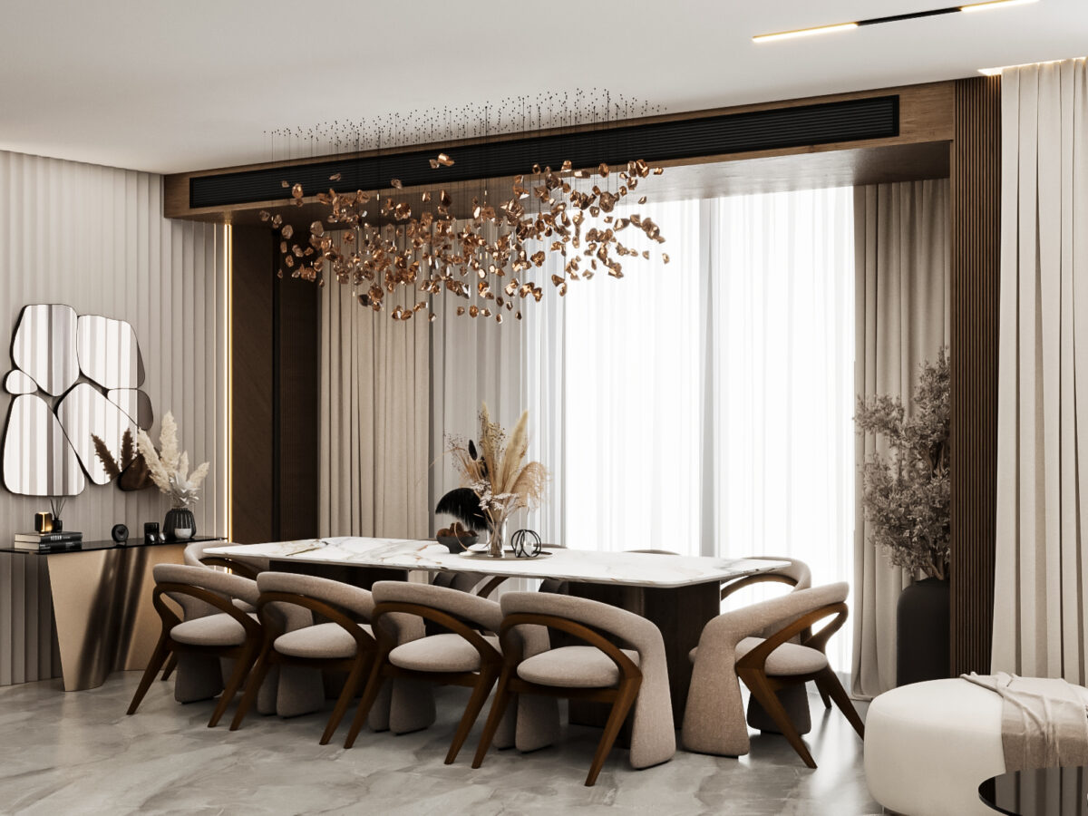 Villa - Reception & Dinning - Hyde Park New Cairo