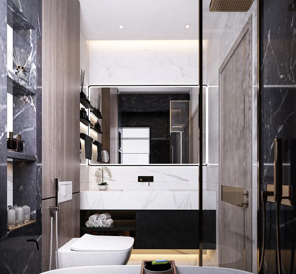 Lotus - Master Toilet - New Cairo Residence