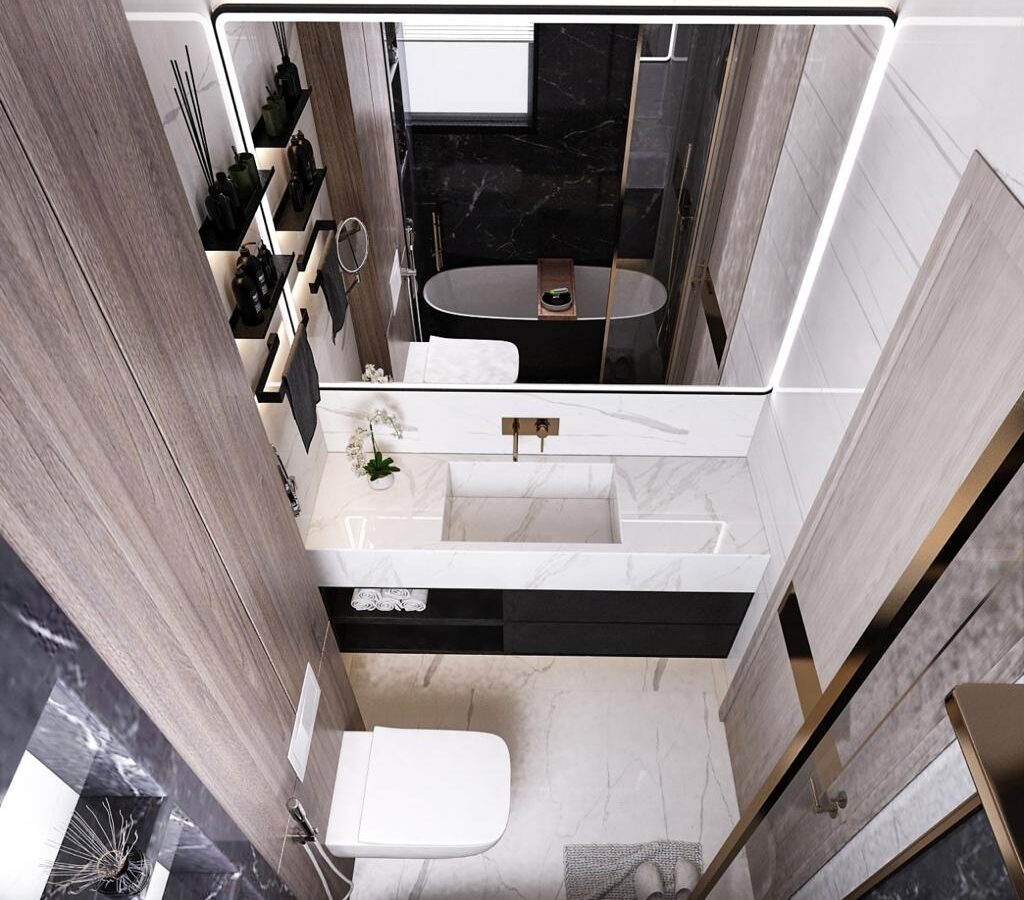 Lotus - Master Toilet - New Cairo Residence