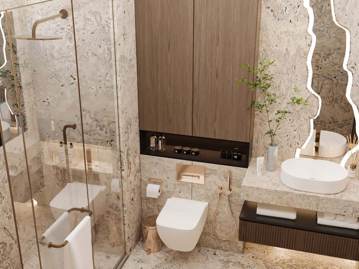 Villa - Master Toilet - Hyde Park New Cairo