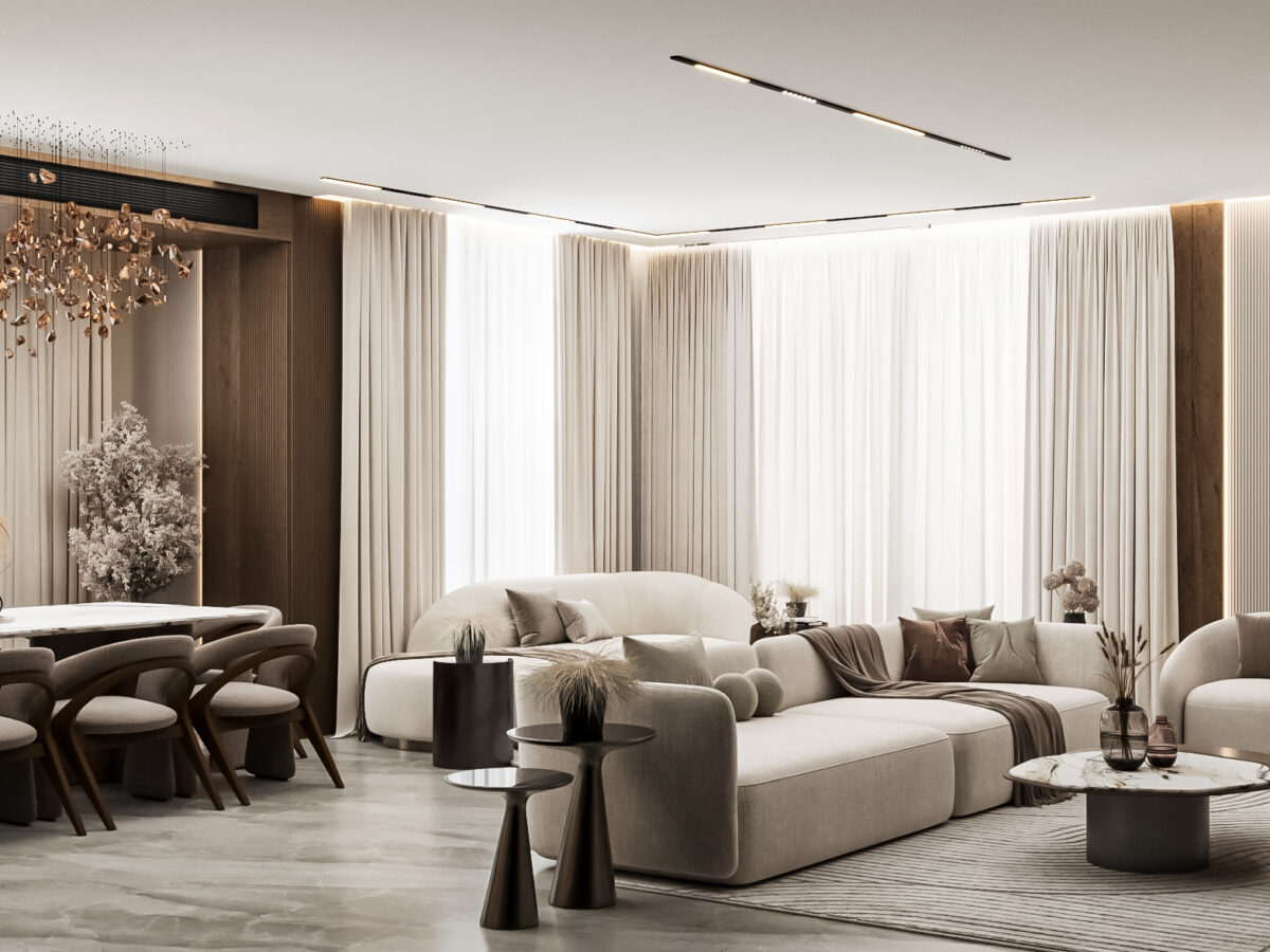 Villa - Reception & Dinning - Hyde Park New Cairo