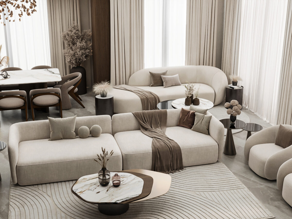 Villa - Reception & Dinning - Hyde Park New Cairo