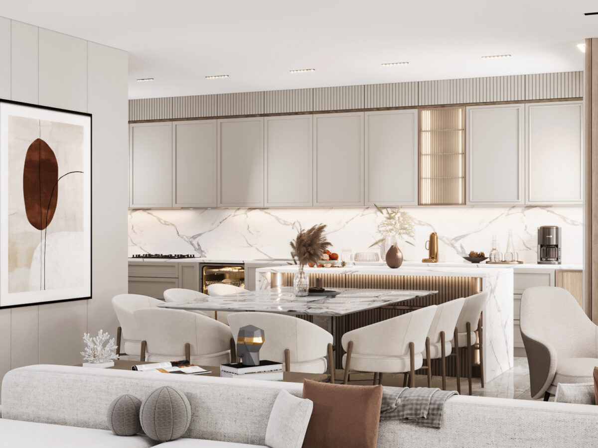 Apartment - Reception & Dinning - Hyde Park New Cairo