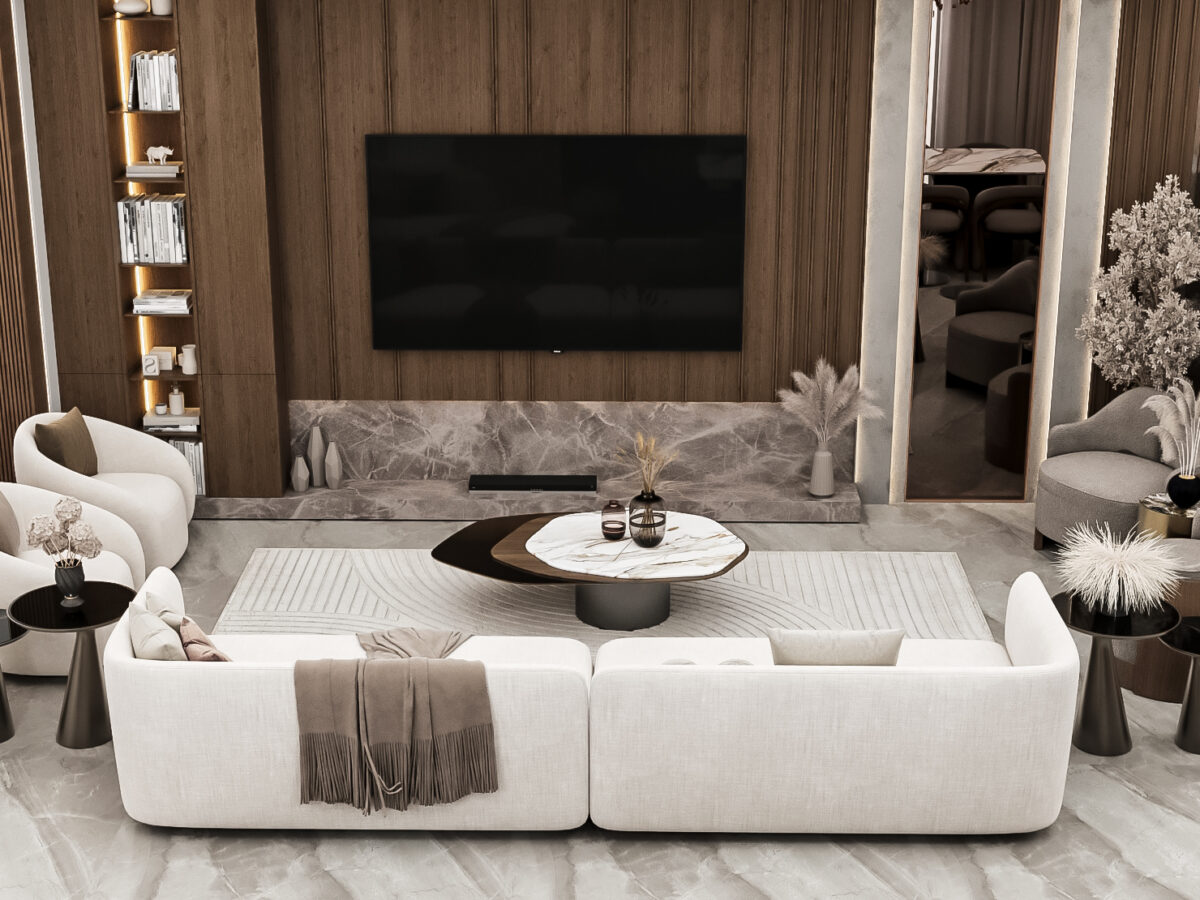 Villa - Reception & Dinning - Hyde Park New Cairo
