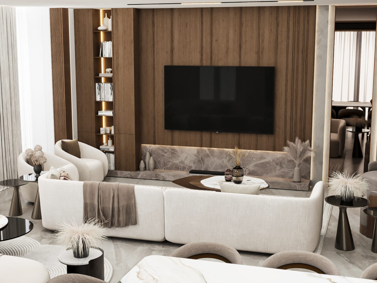 Villa - Reception & Dinning - Hyde Park New Cairo