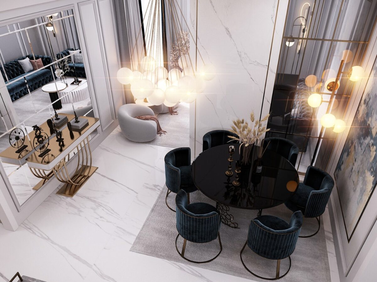 Lotus - Reception & Dinning - New Cairo Residence