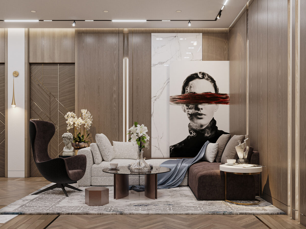 Dublex - Living Room - Hyde Park New Cairo
