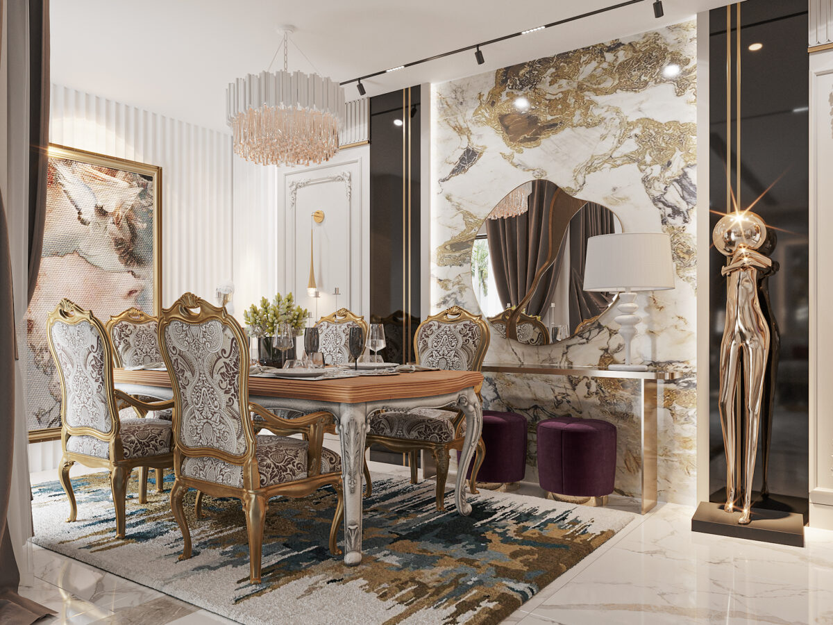 Dublex - Reception & Dinning - Hyde Park New Cairo