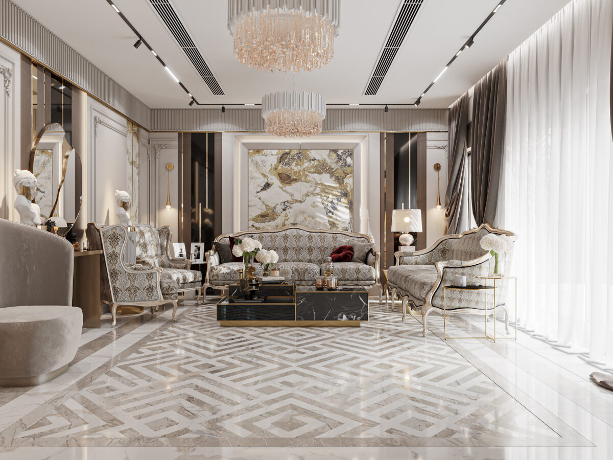 Dublex - Reception & Dinning - Hyde Park New Cairo